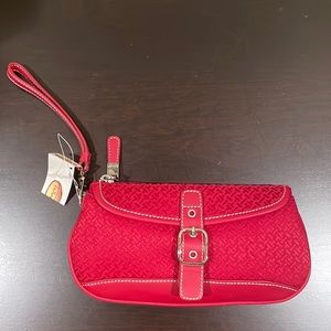 Talbots Red Vintage Wristlet